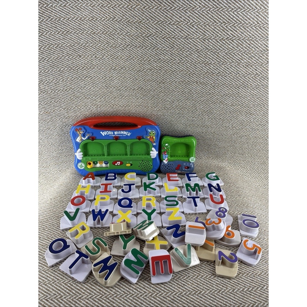 LeapFrog Word Whammer Magnetic ABC Letters Full Set w Fridge Phonics w EXTRAS